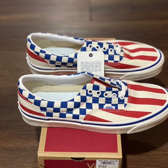 vans checker & stripe anaheim factory era 95 dx shoes